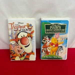 Ddisney VHS Tapes lot of 2 - The Tigger Movie - Pohs Grand Adventure